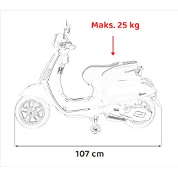 Pojazd Skuter Vespa ROMA Zielony