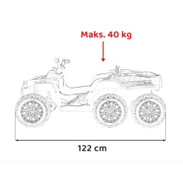 Pojazd Quad Sport TX ATV Czarny