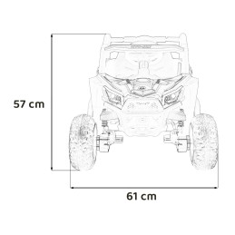 Pojazd Buggy Madman UTV-MX Czarny
