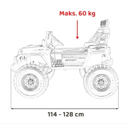 Pojazd Extreme Sport 4x4 Zmienna Wielkość Czarny